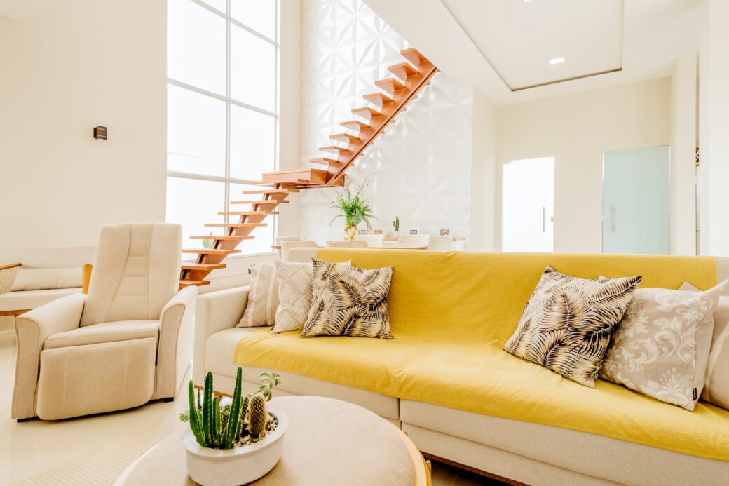 interior of stylish living room